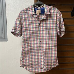 Joseph Abboud Colorful Plaid Button Down Shirt